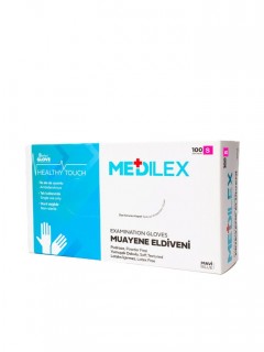 Medilex Healthy Touch Pudrasız Mavi Muayene Eldiveni - S Medilex Healthy Touch Pudrasız Mavi Muayene Eldiveni - S