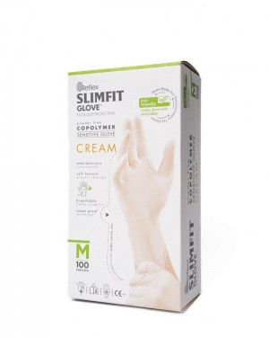 Reflex Slimfit Muayene Eldiven Krem - M